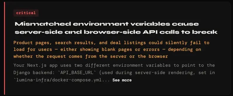 Environment Variable Mismatch